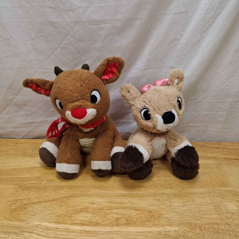 Rudolph the Red Nose Reindeer & Clarice Christmas Plush Stuffed Animal